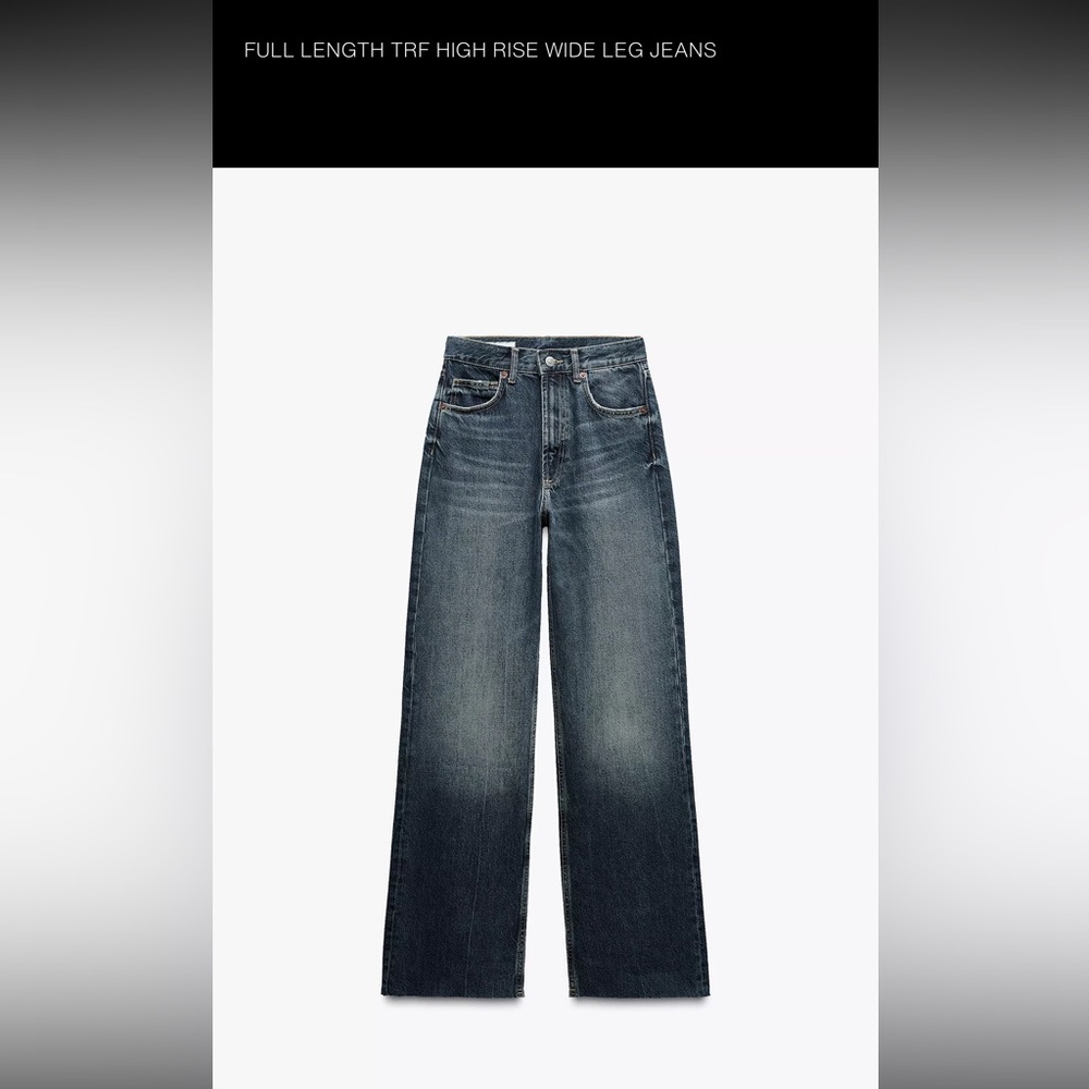Zara full length TRF high waisted jeans - Wide leg